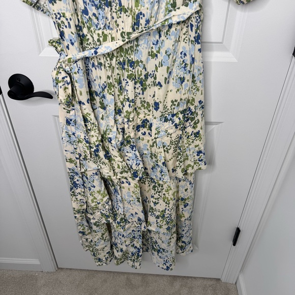 Eloquii elements Floral ruffle Midi Dress 16 - Picture 3 of 12